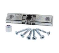 ToniTec GU Uni Jet K 17229 00 0 1 Loquet de porte de balcon galvanisé argenté avec manchon et kit de vis DIN universel pour fenêtre, balcon et porte de terrasse