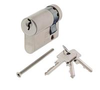 ToniTec Kit composé d'un cylindre de serrure de porte Abus A93 + spray d'entretien de serrure ToniTec 10/45 mm