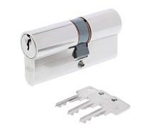 ToniTec Kit composé d'un cylindre de serrure de porte Abus A93 + spray d'entretien de serrure ToniTec double cylindre 55/60 mm