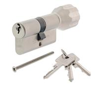 ToniTec Kit de serrure de porte Abus A93K avec bouton + spray d'entretien de serrure ToniTec 50/50 K mm