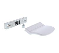 ToniTec Lot de loqueteaux pour porte de balcon avec loqueteau A1361 et poignée de porte de balcon ToniTec en blanc