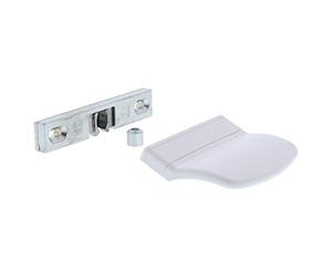ToniTec Lot de loqueteaux pour porte de balcon avec loqueteau A1361 et poignée de porte de balcon ToniTec en blanc