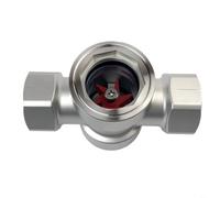 TONIXY 1 indicateur de débit d'eau en acier inoxydable 304 avec filetage interne Dn8-Dn25 pour la surveillance des canalisations dans les aliments et l'automatisation (DN20)