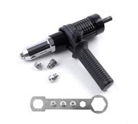 TONIXY Adaptateur de rivet électrique pour perceuse sans fil, tête de riveteuse à tige hexagonale avec mandrins de 24 à 48 mm, connecteur en métal à faible bruit pour projets de réparation à domicile