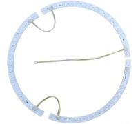 TONIXY Bande LED incurvée de 38 cm pour ventilateur de plafond, barre de montage magnétique à trois couleurs, design à double lentille 36 W pour éclairage de maison, bureau, chambre à coucher (bande