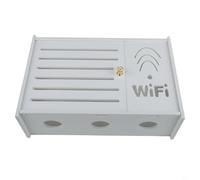 TONIXY Boîte de rangement pour routeur, support mural sans fil, sans perforation, pour décoration de maison et de bureau (E)