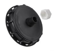 TONIXY Bouchon adaptateur de réservoir IBC DN150, raccords de réservoir Ibc, couvercle ventilé de 163 mm avec connecteur en plastique à filetage mâle de 2,5 cm pour l'eau (3 trous)