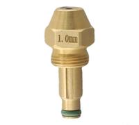 TONIXY Buse d'huile en laiton pour brûleur à huile usée, atomisation basse pression, compatible avec diesel/huiles lourdes, options de taille 0,8 à 2,0 mm (1,0 mm)