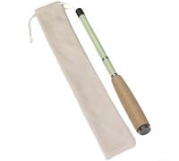 TONIXY Canne à pêche télescopique ultra légère en fibre de carbone 28T avec pointe rotative à 360°, compacte de 30 cm pliée pour voyage, camping, pêche en plein air, vert (B-1,8 m)
