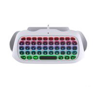 TONIXY Clavier contrôleur sans fil RVB avec touches rétroéclairées et haut-parleur intégré, prise audio 3,5 mm, pavé de chat compatible avec PS5/PS5 Pro pour la messagerie, le chat vocal et les jeux