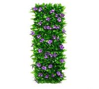 TONIXY Clôture télescopique avec feuilles vertes réalistes pour l'extérieur Solution d'intimité pour jardin
