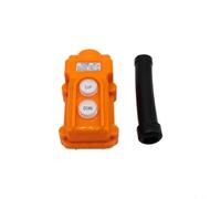 TONIXY COB-61/63 Interrupteur de commande de grue étanche orange avec étiquette transparente pour palan électrique et véhicule, matériau en caoutchouc ABS, IP50, courant 2 A/5 A, idéal pour les