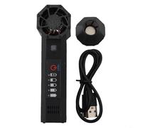 TONIXY Compact pour ventilateur à turbine, avec 140 000 tr/min haute vitesse, performance réglable du vent à 3 vitesses et indicateur de niveau de batterie, petite taille pour la mobilité