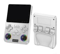 TONIXY Console de jeu portable rétro avec WiFi multijoueur, système open source, design ABS portable de 83 pouces pour les jeux de voyage et les joueurs nostalgiques, noir (blanc)