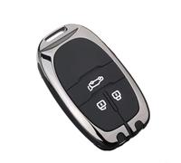 TONIXY Coque de clé à distance en fibre de carbone en alliage de zinc pour LDV D90 3 boutons avec ceinture et anneau de clé, pas de protection contre la rouille