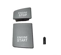 TONIXY Couvercle de bouton d'arrêt de démarrage pour A6 C6 RS6 2005-2011, garniture de rechange en ABS noir pour panneau de commande intérieur, OE 4F1905217B