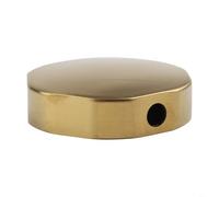 TONIXY Couvercle de trop-plein rotatif pour baignoire avec élégante finition or brossé, design anti-débordement pour salle de bain