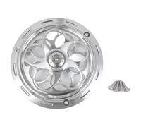 TONIXY Couvercle de ventilateur de refroidissement rotatif décoratif pour moto Sprint Primavera 150, bouclier thermique en aluminium, rouge, noir, argent (argenté)