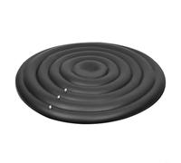 TONIXY Couvercle rond gonflable pour jacuzzi - Économie d'énergie - Pour utilisation en extérieur - Design anti-fuite - Installation rapide (noir sans hauteur)
