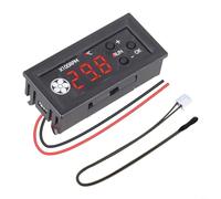 TONIXY DC12V pour PWM Ventilateur Contrôleur de Température Module avec Sonde de Détection Affichage Numérique pour Serveur Ordinateur Système de Refroidissement (A)