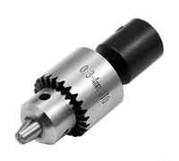 TONIXY Ensemble de mandrin de perceuse 0,3 à 4 mm avec cône JT0, kit de mandrin en métal sans clé pour moteur électrique, tour, fraiseuse, comprend des connecteurs et des clés 4/5/6/8 mm (8 mm)