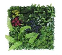 TONIXY Gazon artificiel 50 x 50 cm, panneau mural vert décoratif pour clôture, brise-vue (1)