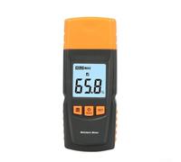TONIXY Gm605 Testeur d'humidité en bois avec écran LCD, fonction de verrouillage de lecture, sélection des matériaux pour l'analyse du bois et du papier, mise hors tension automatique, noir/orange