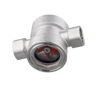 TONIXY Indicateur de débit d'eau en acier inoxydable 304 avec filetage interne Dn8-Dn25 pour la surveillance des canalisations dans les aliments et l'automatisation (DN15)