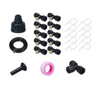 TONIXY Installation efficace de refroidissement par brumisation, pour utilisation dans le jardin et le jardin, avec distribution d'eau optimisée et intégration simple des systèmes existants (10 m)