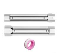 TONIXY Jeu de clés à double tête pour installation de vidange de robinet et d'évier ouille en acier avec design creux pour les espaces restreints, 23-27 mm, 34-40 mm, argent (23-27 et 34-40 mm