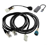 TONIXY Kit de 4 câbles de programmation de diagnostic pour Tesla Model 3/Y/S/X, outil adaptateur de service avec connecteur 26 broches, plastique noir réparation automatique