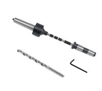 TONIXY Kit de mandrin stylo en acier inoxydable avec foret de 7 mm MT2 Live Center, pour outils de tournage de tour à bois
