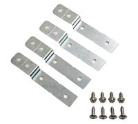 TONIXY Kit de montage latéral pour lave-vaisselle avec vis pour Electrolux, construction en acier inoxydable pour une installation sécurisée d'armoire ou de comptoir, 4 supports et 8 vis inclus