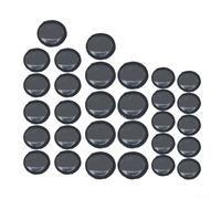 TONIXY Kit de réparation de pneus 30 pièces avec 3 tailles de patchs en caoutchouc et outil de rouleau pour voiture, camion, moto, vélo crevaison Fix