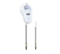 TONIXY Kit de test d'humidité du sol 6 en 1 - Compteur numérique breveté - Sonde remplaçable pour pH humidité lumière fertilité jardin agriculture (2 sondes)