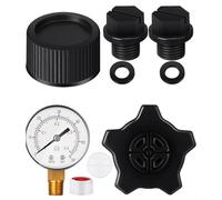 TONIXY Kit d'entretien pour filtre à sable de piscine, avec manomètre et bouchon de vidange pour série S180T S210T S244T