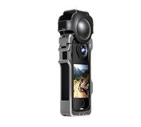 TONIXY Lot de 1 cadre de protection en alliage d'aluminium pour Insta360 X4 Air, cage d'appareil photo en métal avec cache objectif, gris, protection antichoc pour sports de plein air, vlogging
