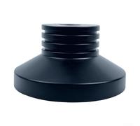 TONIXY Lot de 1 poids pour disque vinyle, pour stabilisateur, pour platine vinyle de 17,8 cm, 45 tr/min, amortisseur en alliage d'aluminium réduisant la distorsion, noir et argenté, pour audiophile