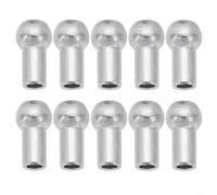 TONIXY Lot de 10 bornes de câble en métal pour salle de sport - Pièces de joint en métal - Équipement d'exercice - Butée de poulie (11 x 4,5 x 16 mm)
