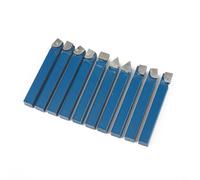 TONIXY Lot de 10 outils de tournage en carbure de tungstène de 6,35 mm, outils de coupe en métal de qualité C6 pour tour CNC ordinaire, haute dureté