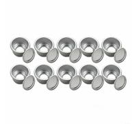 TONIXY Lot de 10 petits moules à gâteau ronds en aluminium anti-adhésif avec fond amovible pour mariage, anniversaire, Noël