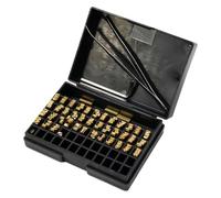 TONIXY Lot de 120 lettres en cuivre estampage à chaud, police d'impression en métal, pour machine de codage de date HP-241 DY-8 2 x 3 x 15 mm