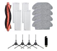 TONIXY Lot de 14 accessoires pour aspirateur Karcher RCV 3 avec filtres et chiffons pour nettoyer efficacement le sol et enlever la poussière