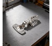 TONIXY Lot de 2 outils de gabarit de charnière de porte magnétique pour un alignement précis de 2 mm, plaques fixes en plastique et charnières à courbure moyenne pour meubles d'armoires