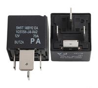 TONIXY Lot de 2 relais de voiture DC12 V 70 A, 4 broches 2 x V23136 J4 X62 5M5T-14B192 dans montage pour Ford Focus Kuga Ranger Explorer Galaxy