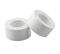 TONIXY Lot de 2 rouleaux de ruban adhésif pour étiqueteuse Makeid L1, D30, D11 - 16 mm x 4 m - En vinyle blanc imperméable et résistant à l'huile - Pour la maison, le bureau, l'organisation des noms