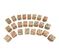 TONIXY Lot de 24 boîtes de calendrier de l'avent, papier à remplir avec de petites friandises, adaptées pour le compte à rebours et les décorations de fête