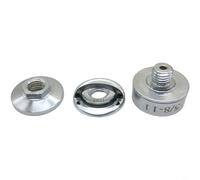 TONIXY Lot de 3 adaptateurs de meuleuse 5/8-11 à 22 mm pour disques de coupe X-Lock, convertisseur d'écrou de verrouillage en métal pour changement de roue de meuleuse d'angle, argenté