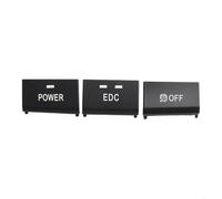 TONIXY Lot de 3 capuchons de bouton de commutateur de console centrale pour BMW E90 E92 E93 pour M3 2005-2012, pièce de rechange en plastique OE 61317841136 pour bouton de commande intérieur