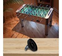 TONIXY Lot de 4 pieds de nivellement de pieds de table de billard 89,9 cm pour tables de billard et baby-foot, en plastique noir et matériel en fer